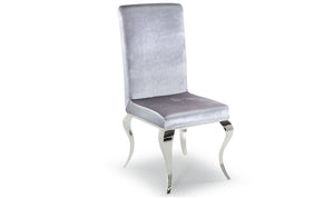 Louis Dining Chair - Silver (sold in boxes of 2)