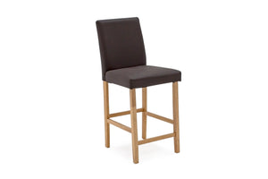 Evelyn Bar Chair Oak Leg - Brown (NR)