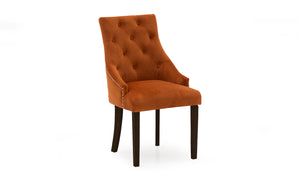 Hobbs Dining Chair - Velvet Pumpkin Wenge Leg (2/Box)