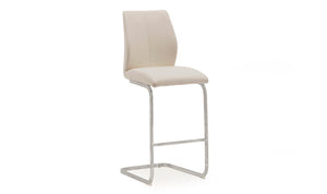 Elis Bar Chair - Chrome Leg Taupe (2/Box)