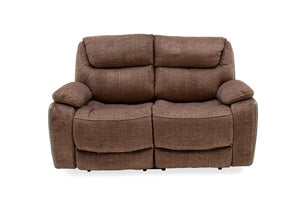 Santiago 2 Seater Recliner - Brown