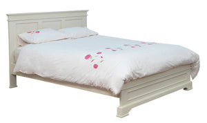 Deauville Bed - 4'6 - Ivory (Nett) (NR)