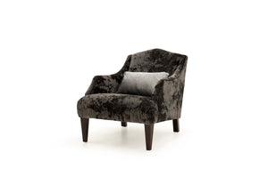 Belvedere Accent Chair - Black - 1 Bolster (Nett)