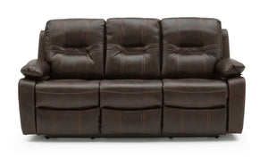 Kennedy 3 Seater Recliner - Brown (Nett) (NR)