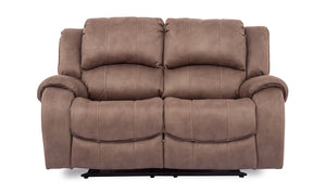 Darwin 2 Seater Recliner - Biscuit (Nett)