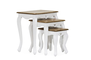 Maeve Nest of Tables Set of 3 - White