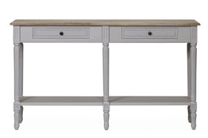 Rowan Console Table 2 Drawer - Grey