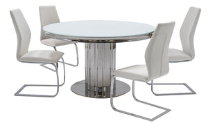 Greco Dining Table Round - White 1300 (NR)