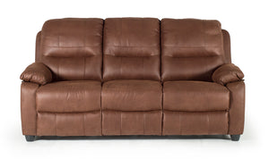 Morley 3 Seater Fixed - Dark Brown (Nett) (NR)
