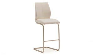 Irma Bar Chair - Brushed Steel Taupe (2/Box)