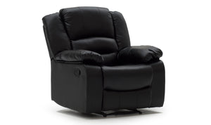 Barletto 1 Seater Recliner - Black  (Nett)