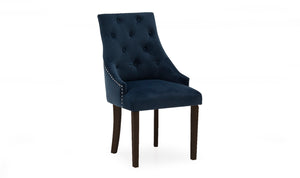 Hobbs Dining Chair - Velvet Midnight Wenge Leg (2/Box)