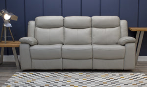 Torretta 3 Seater Recliner - Light Grey (Nett Nett)