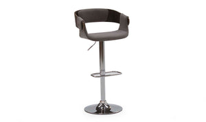 Rita Bar Chair Gas Lift - Grey Fabric