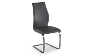 Irma Dining Chair - Brushed Steel Grey (2/Box)