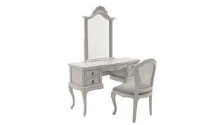 Camille Dressing Table and Mirror - Grey