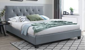 Piper Bed - 5' - Grey PU
