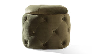 Jools Footstool - Olive