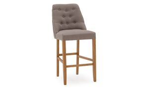 Eldridge Bar Chair - Linen Grey