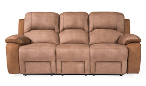 Monterray 3 Seater Recliner - Brown Nett (NR)