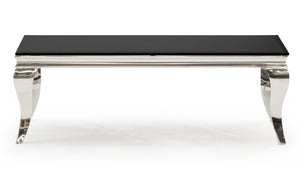 Louis Coffee Table - Black 1300mm