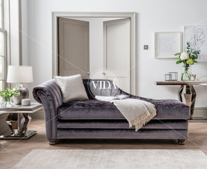 Giselle Chaise - Charcoal - 1 Scatter