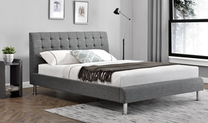 Lyra Fabric Bed - 5' - Charcoal