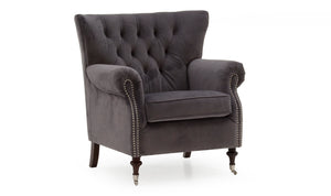 Rigby Accent Chair - Velvet Misty