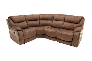 Santiago Corner Group Armless Static 1 Seater - Brown