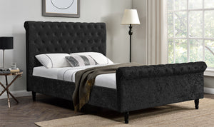 Dione Fabric Bed - 6' - Black (NR)