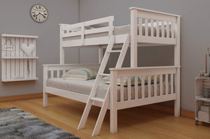 Dux Bunk Bed - 3' & 4'6 White