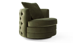 Jools Swivel Chair - Olive