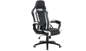 Landon Gaming Office Chair - Black White Grey