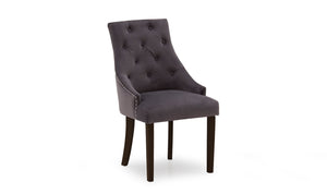 Hobbs Dining Chair - Velvet Misty Wenge Leg (2/Box)